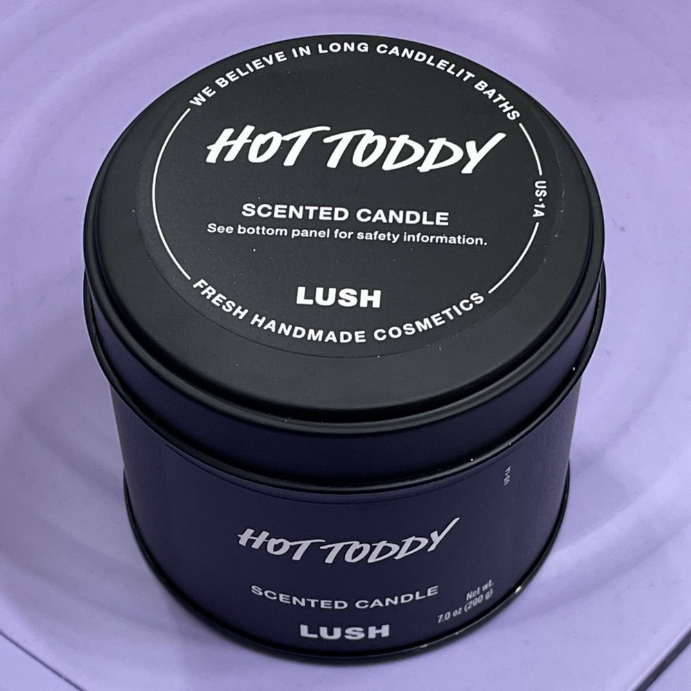 Lush Hot Toddy Candle in Black Tin